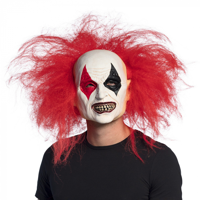 MASQUE CLOWN IRONIQUE (Masque latex et cheveux)