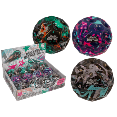 BALLES REBONDISSANTES XL (Balles méga hautes 7 cm) Pack 12 pièces - 3 coloris