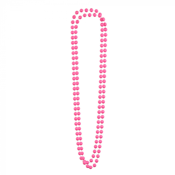 COLLIER DE PERLES ROSES (Collier XL- 2 Rangs)