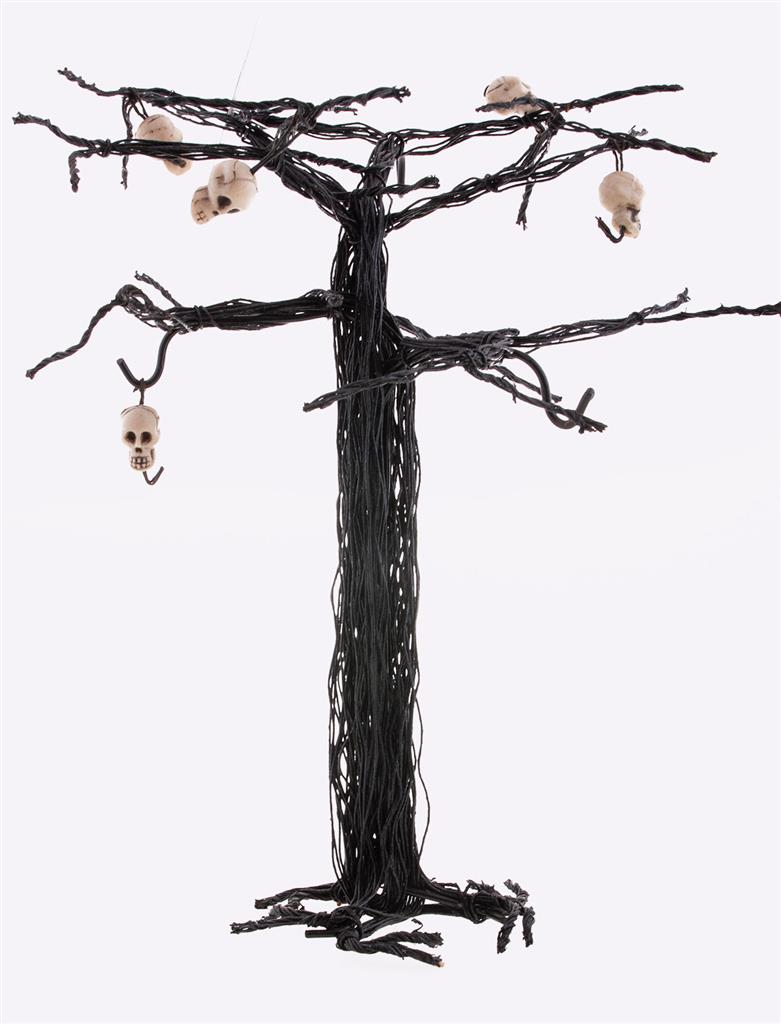 ARBRE HALLOWEEN DE TABLE (Décoration hauteur 30 cm) Pack promo - 4 pièces