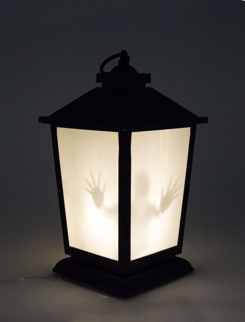LANTERNE EFFRAYANTE (Décoration son et lumière) Taille 36 x 17 cm - Démo vidéo