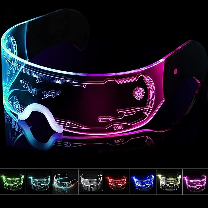 LUNETTES FUTURISTES (Lunettes lumineuses)