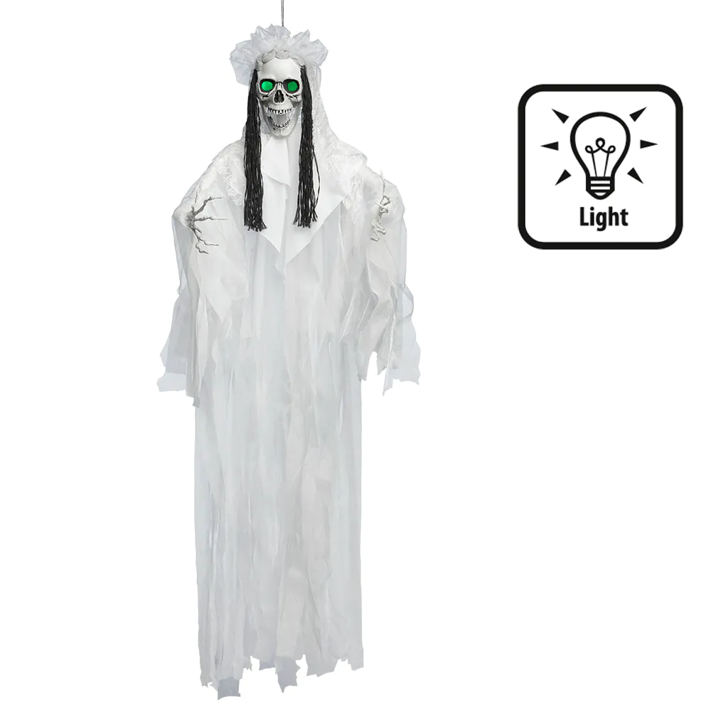 SQUELETTE DE FEMME MARIÉE (Déco lumineuse 160 cm)