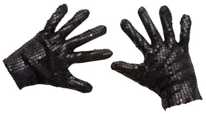 GANTS SEQUIN NOIR