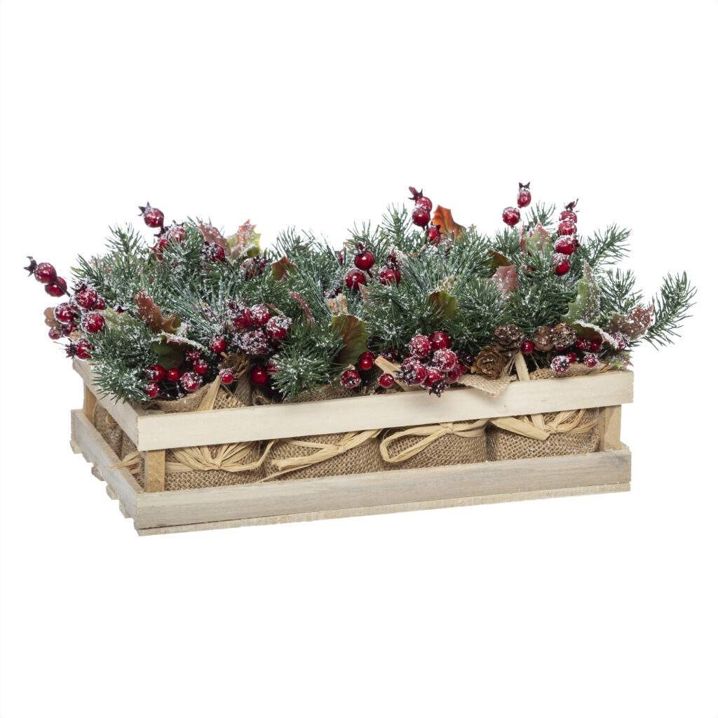 COMPOSITION DE NOEL (Baies rouges de noël)