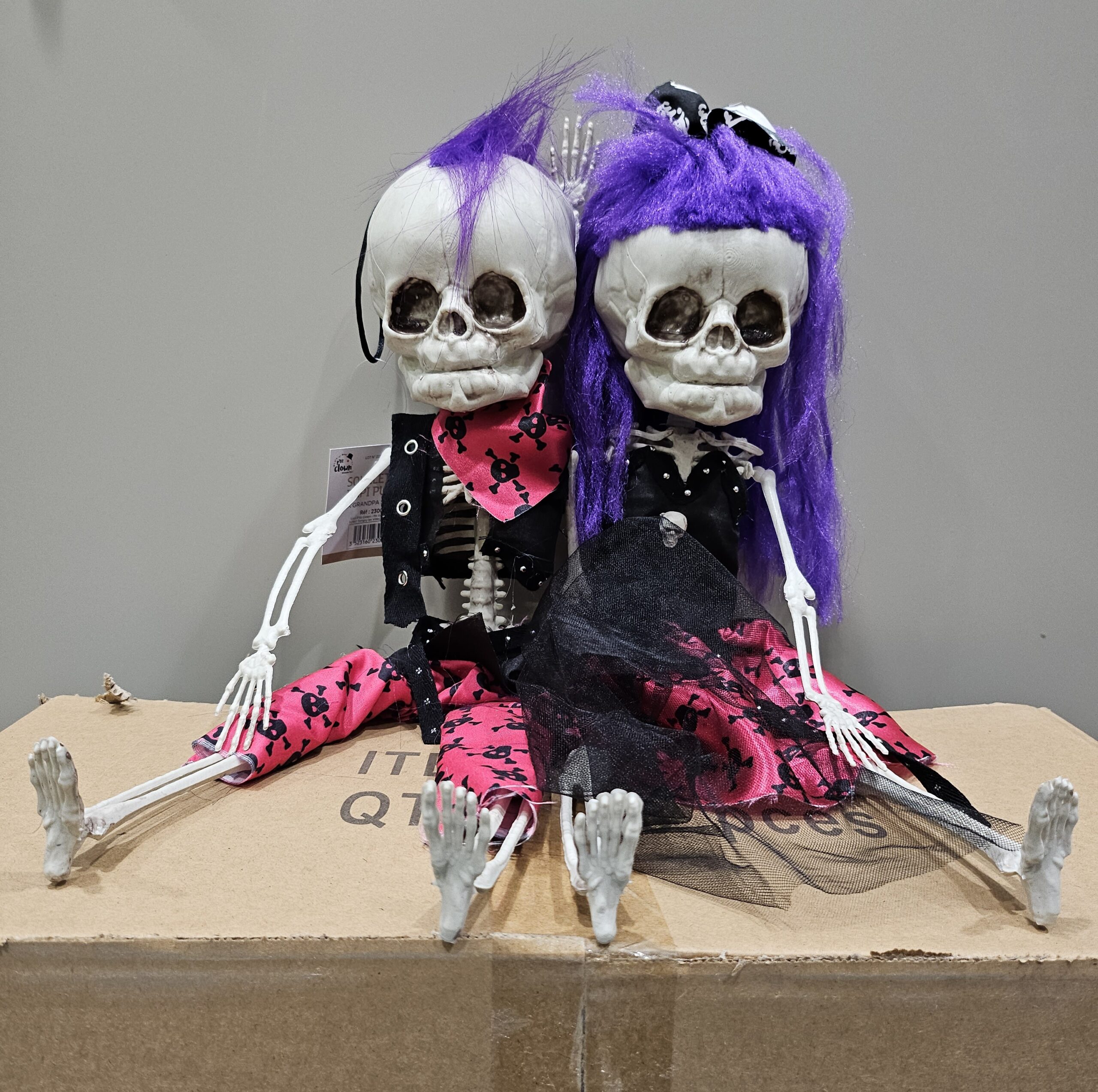 COUPLE DE SQUELETTES (Décoration Halloween) – Image 1