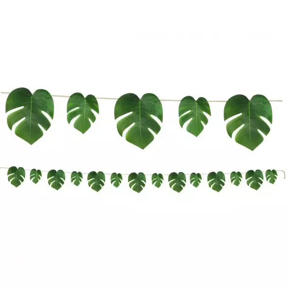 GUIRLANDE FEUILLES (Longueur 3 m - 15 feuilles)