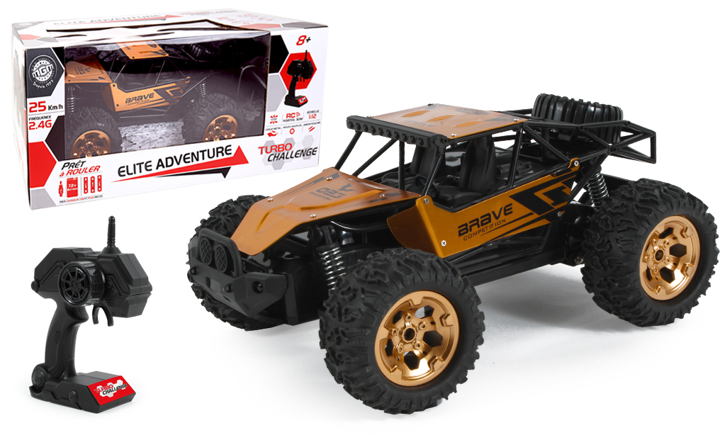 BUGGY TÉLÉCOMMANDÉ (Portée 40 mètres - 25 km/h) Taille 34 cm - 2 coloris