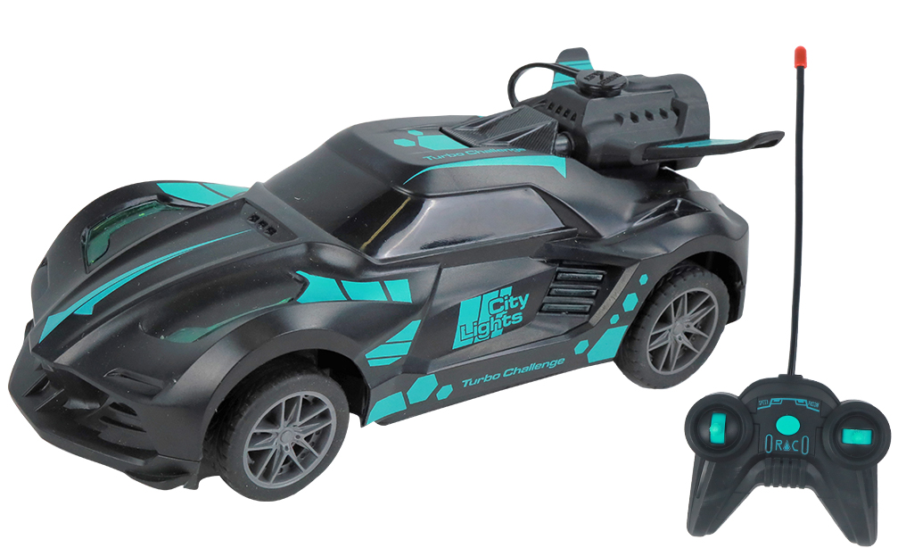 VOITURE TÉLÉCOMMANDÉE (Voiture de course 18 cm) Effet fumée