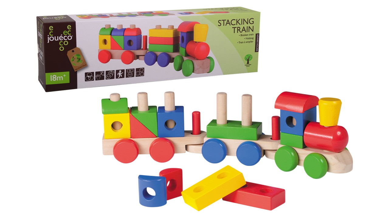 TRAIN DE CONSTRUCTION (Jouet en bois) – Image 1