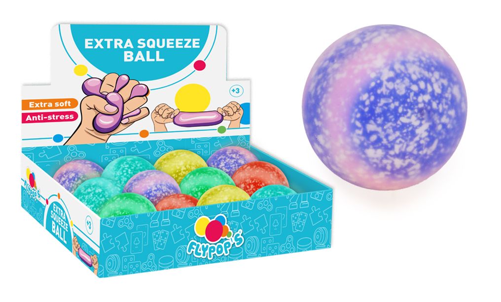 PACK 12 BALLES ANTI STRESS (Balles extra malléables)