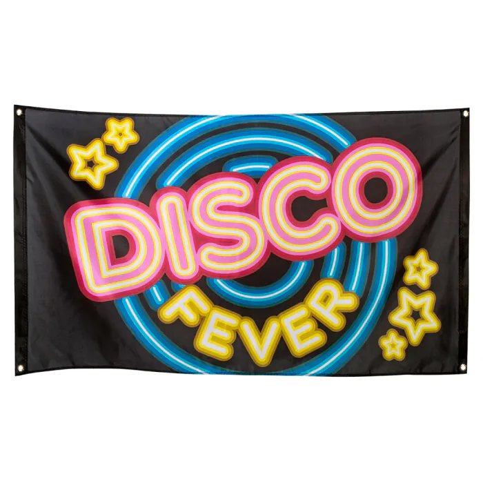 DRAPEAU DISCO FEVER (Dimension 90 x 150 cm)