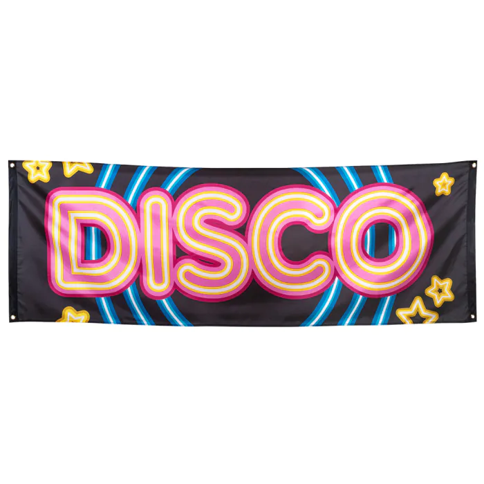 BANDEROLE THÈME DISCO (Dimension 74 x 220 cm)