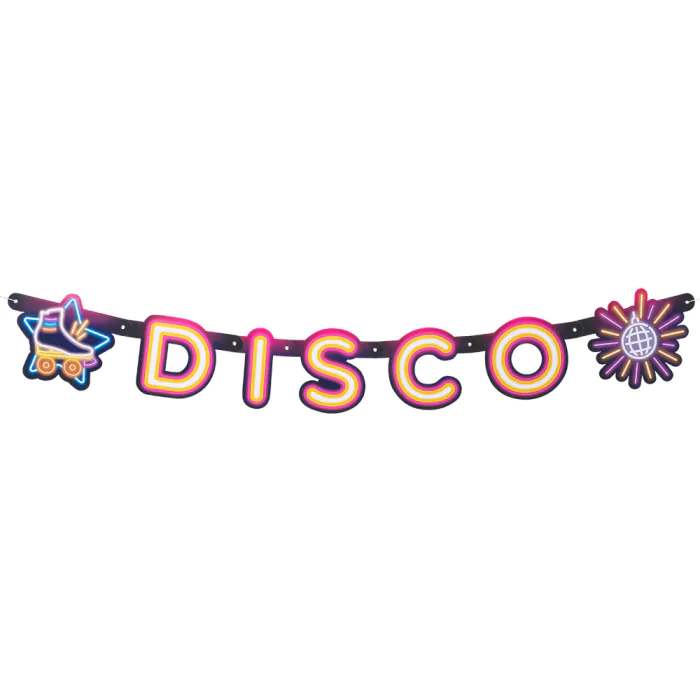 GUIRLANDE THÈME DISCO (Longueur 120 cm)