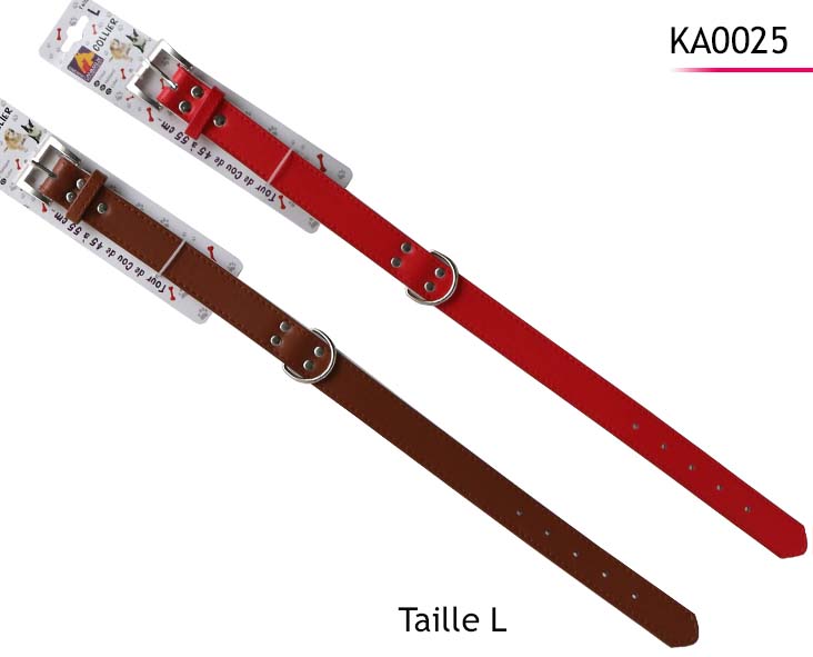 COLLIER DE CHIEN TAILLE L (Collier en Simili cuir )