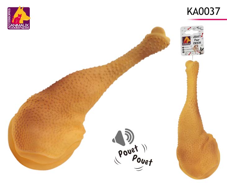 JOUET CUISSE DE POULET (Jouet pour chien 28 cm)
