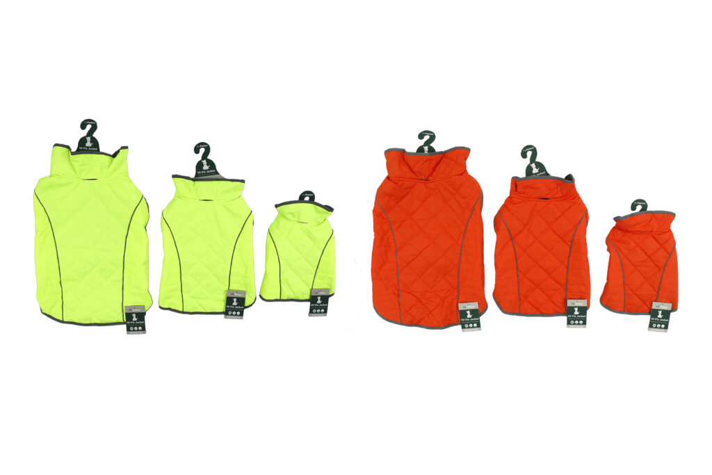MANTEAU FLUO POUR CHIEN (Manteau réfléchissant) Tailles S/M/L