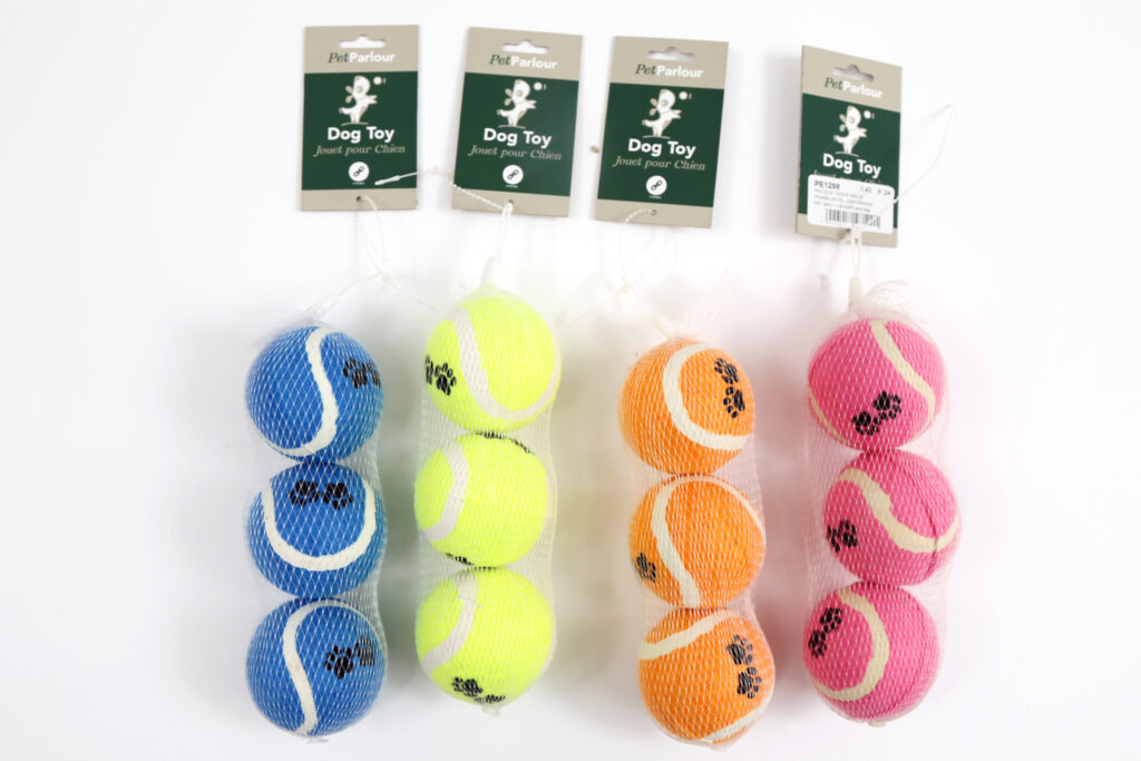 PACK 3 BALLES DE TENNIS (Jouet pour chien)