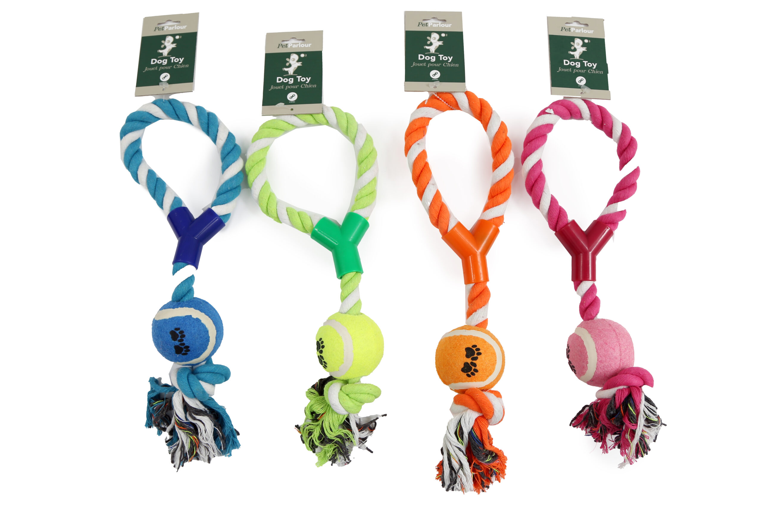 JOUET CORDE AVEC BALLE (Jouet pour chien 38 cm) – Image 1
