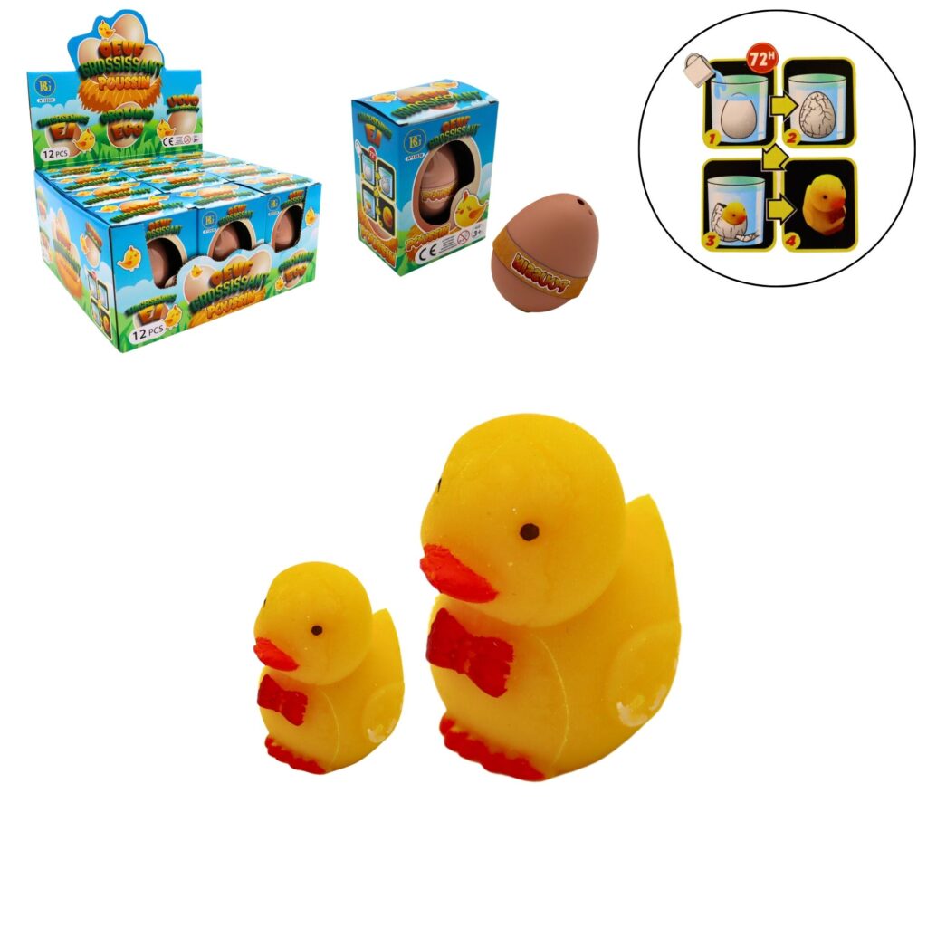 OEUFS DE POUSSINS (Présentoir 12 pièces - 7 cm) Œufs grossissants