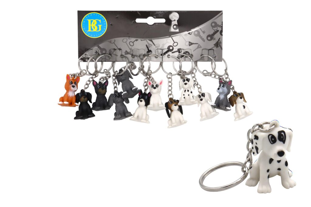 PORTE CLÉ PETIT CHIEN (Présentoir 12 pièces - 4 cm)