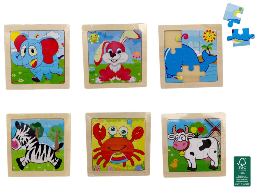 PETIT PUZZLE EN BOIS (Dimension 11 x 11 cm)