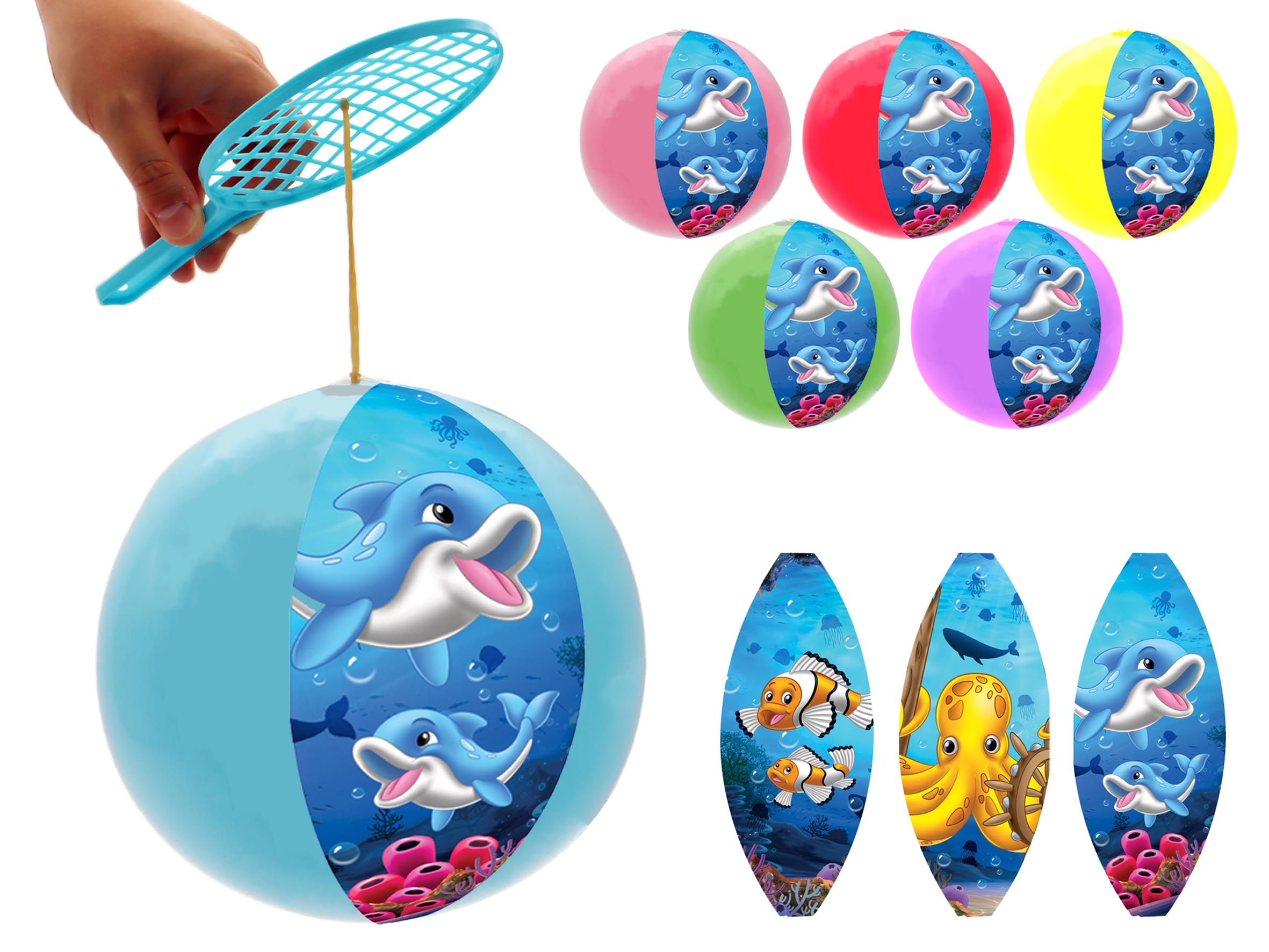 TAPE BALL DAUPHIN (Diamètre 22 cm - 6 coloris) – Image 1