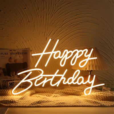 NÉON HAPPY BIRTHDAY (Dimension 60 x 39 cm)