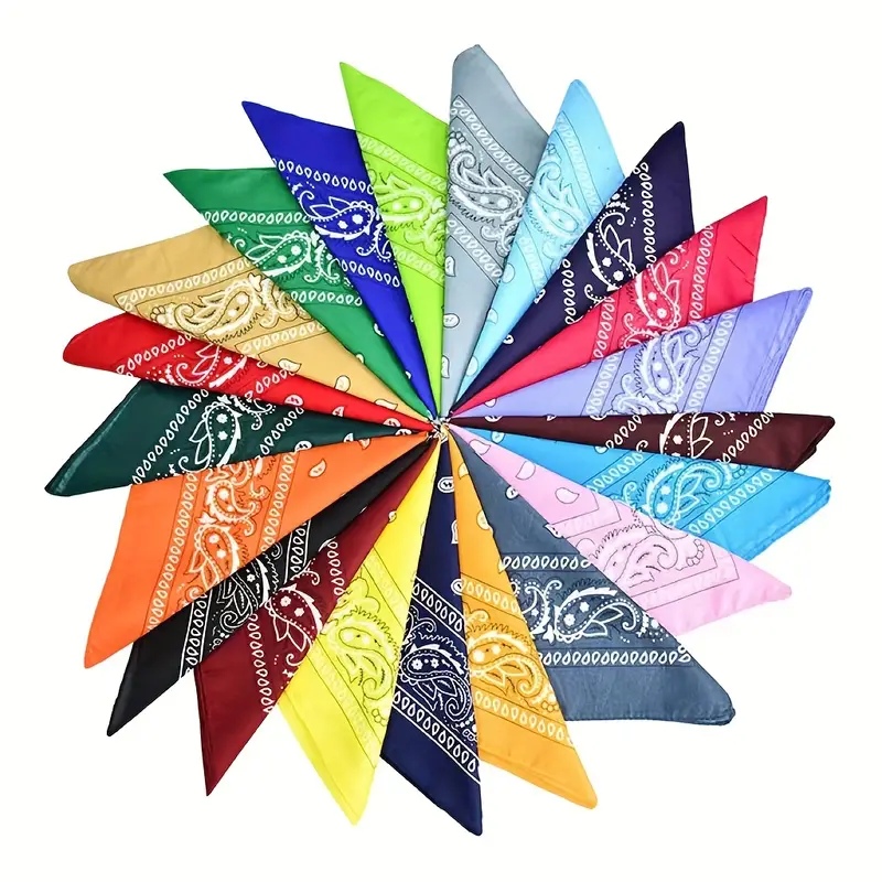 PACK BANDANAS ASSORTIS (Lot 12 pièces assorties)