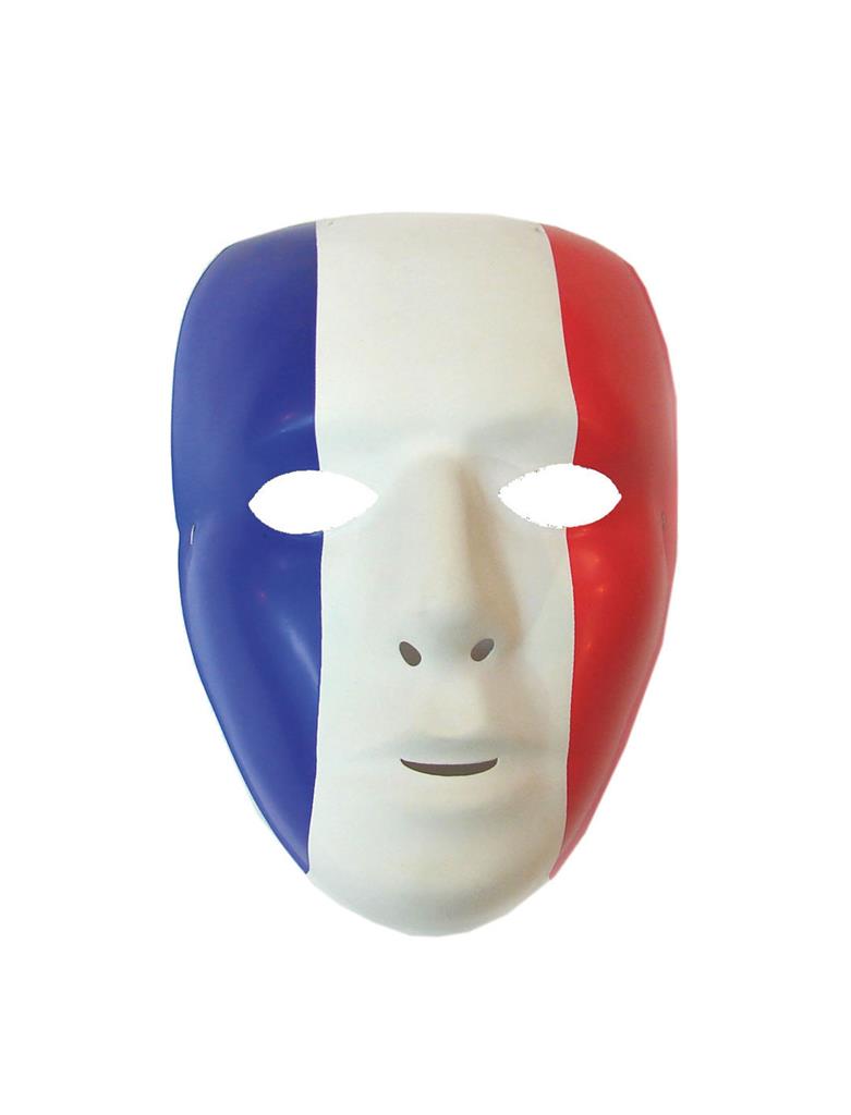 MASQUE ALLEZ FRANCE ! (Pack 12 masques plastique) Supporter France BBR