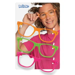 LUNETTES - SANS VERRES (Set 3 paires de lunettes) Montures couleurs assorties – Image 1
