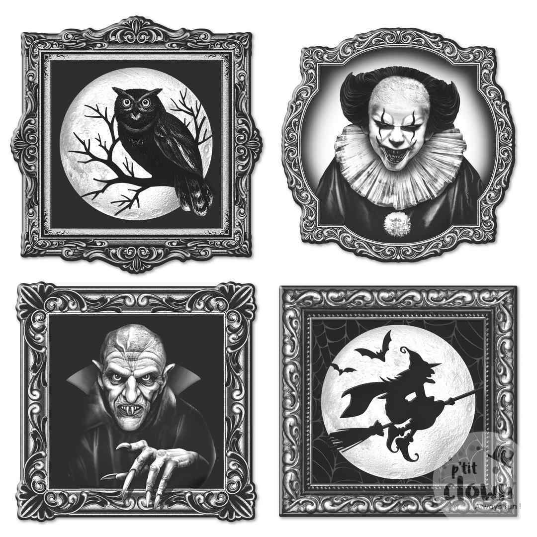 STICKER HALLOWEEN (Dimension 40.5 x 18.5 cm) Modèles aléatoires – Image 1