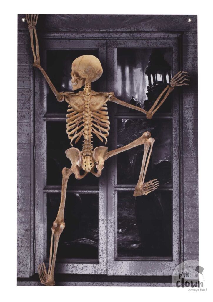 DÉCORATION DE FENÊTRE (Squelette 120 x 80 cm)