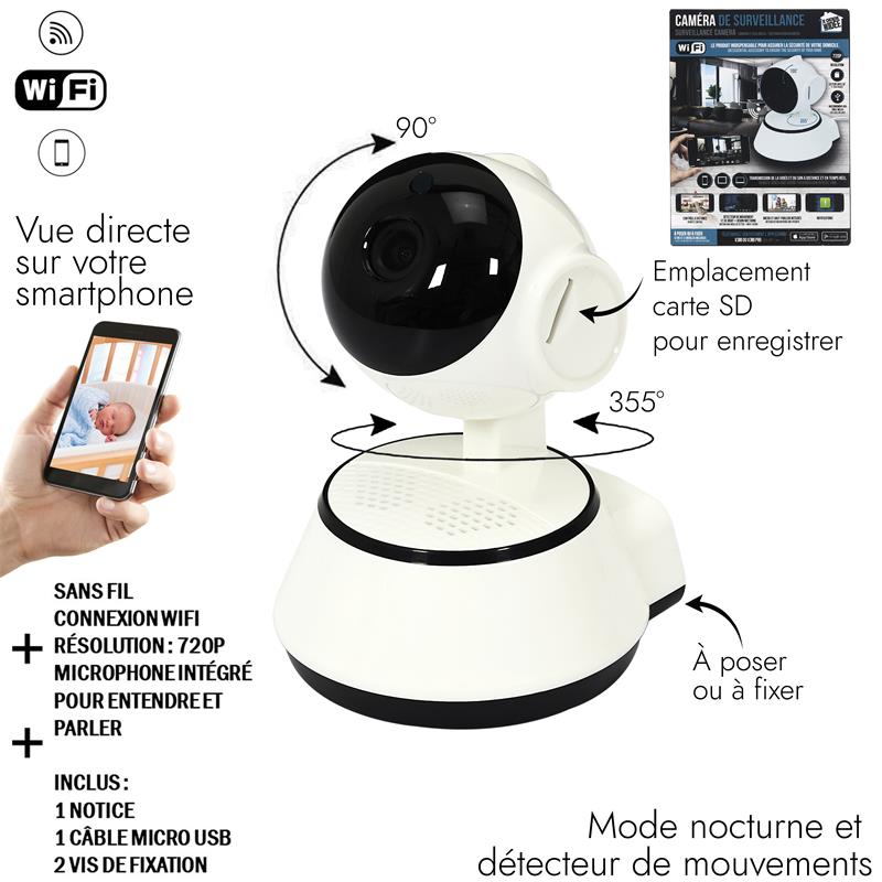 CAMÉRA DE SURVEILLANCE (Caméra vidéo - Wi-fi)