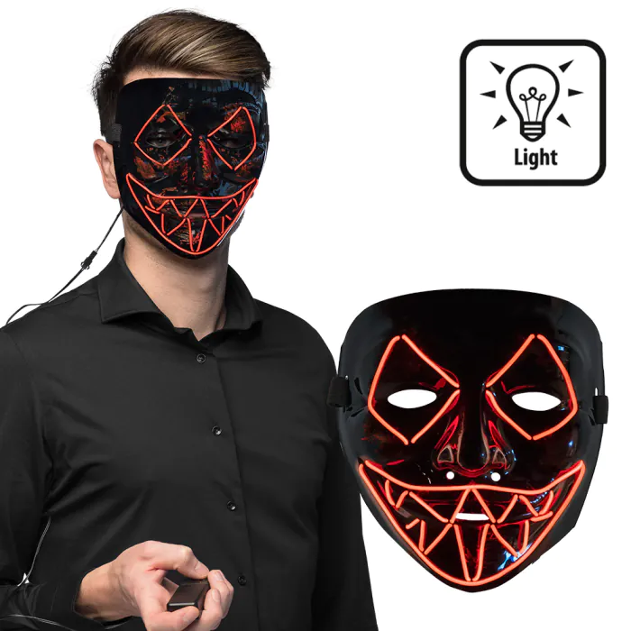 MASQUE KILLER LED ROUGES (Masque lumineux)