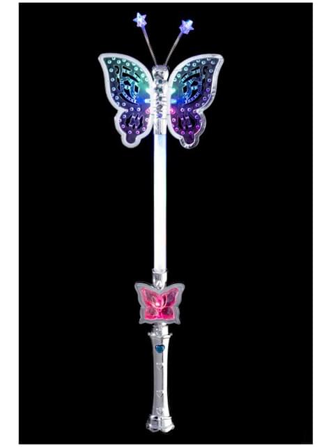 BATON PAPILLON A LED (Bâton lumineux - 2 coloris)