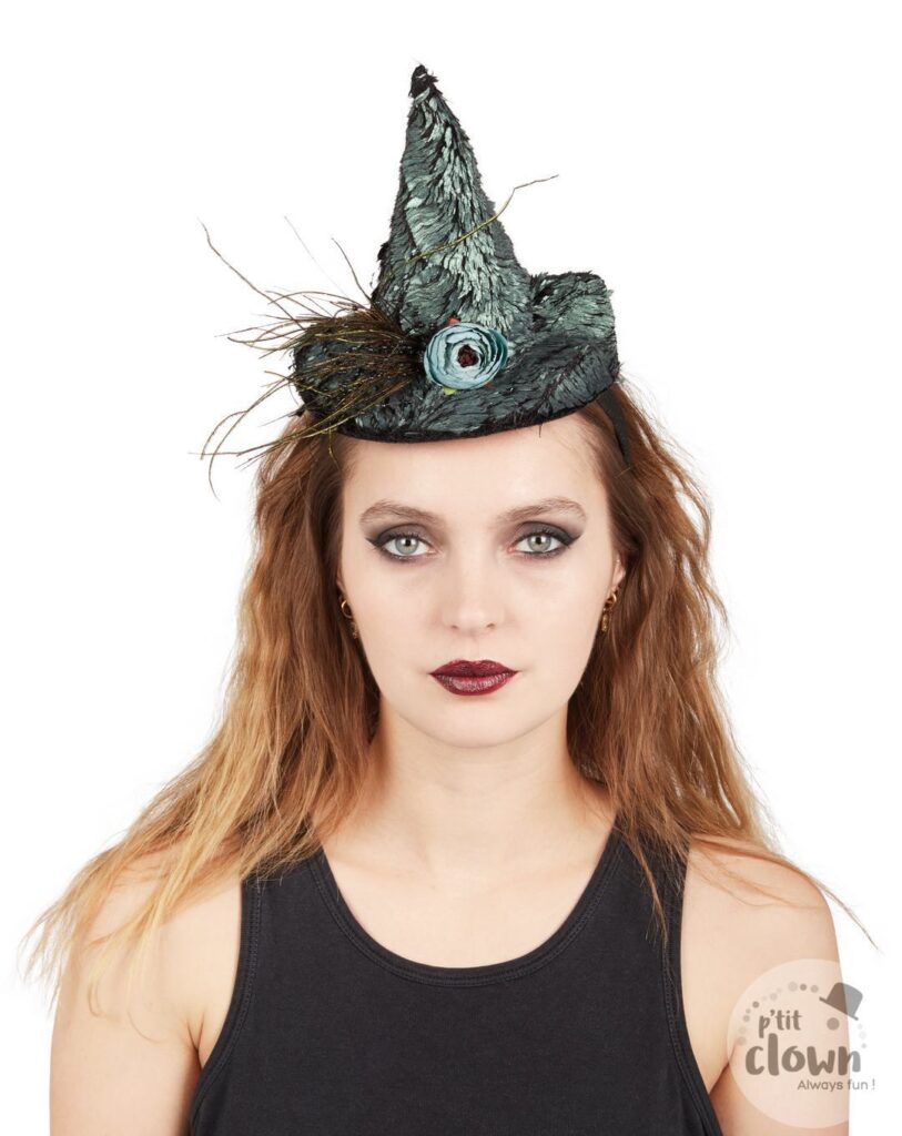 MINI CHAPEAU SORCIÈRE (Serre tête de sorcière)