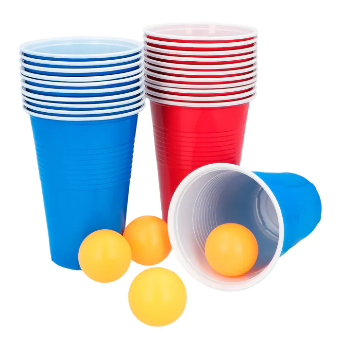 KIT DU JEU DU BEER PONG (Pack 22 verres - 4 balles)