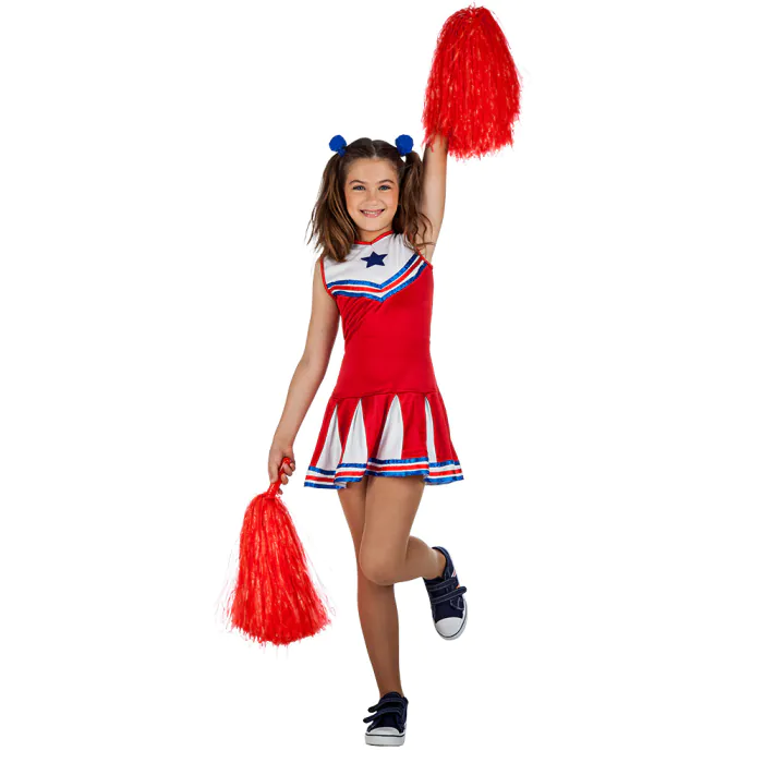 TENUE DE POMPOM GIRL (Tailles enfants 5 à 12 ans)