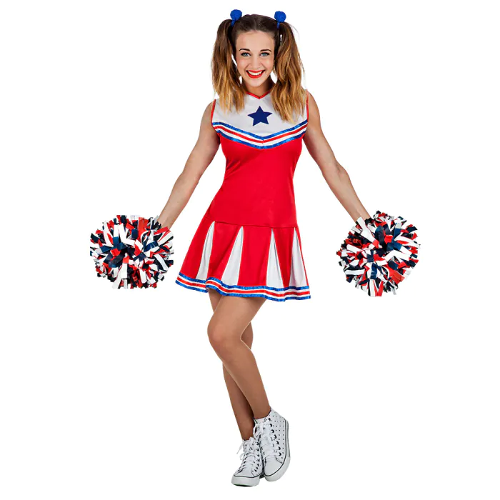 TENUE DE POMPOM GIRL (Tailles adultes et 14/16 ans)