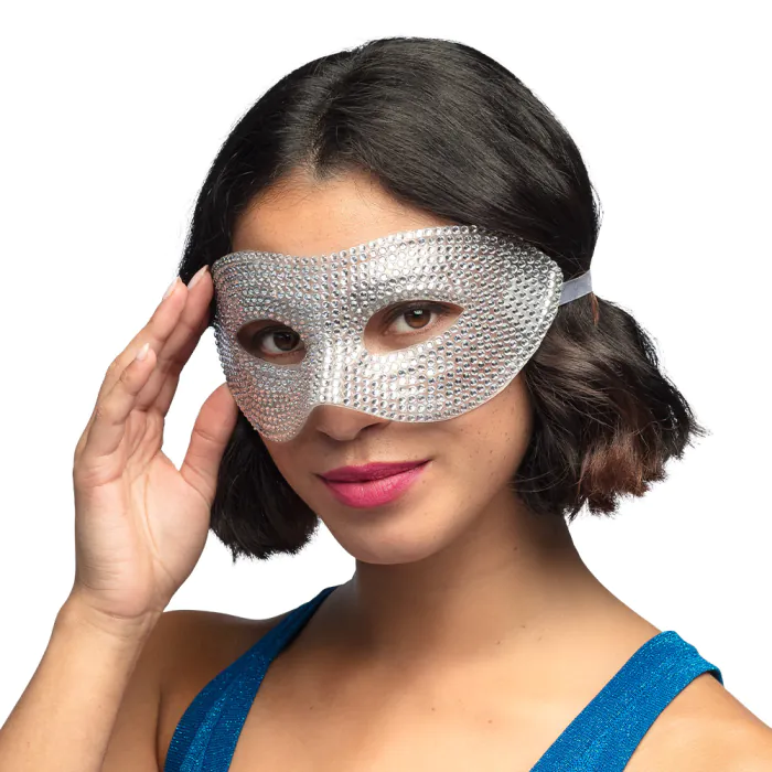 MASQUE LOUP DIAMANTS