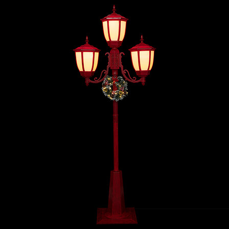 LAMPADAIRE 3 LANTERNES (Hauteur 215 cm - 158 leds)