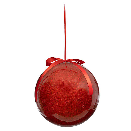 BOULE ROUGE DE NOEL (Diamètre 25 cm)