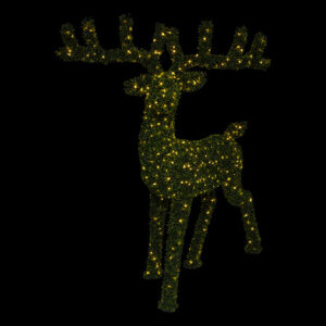 RENNE DE NOEL LUMINEUX (Décoration 600 leds) Dimension 180 cm – Image 2