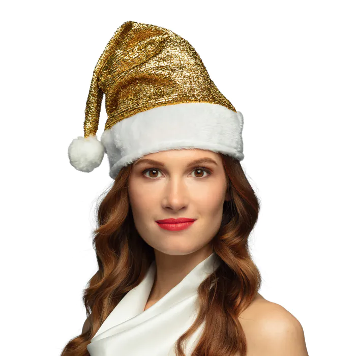 BONNET DE NOEL DORÉ