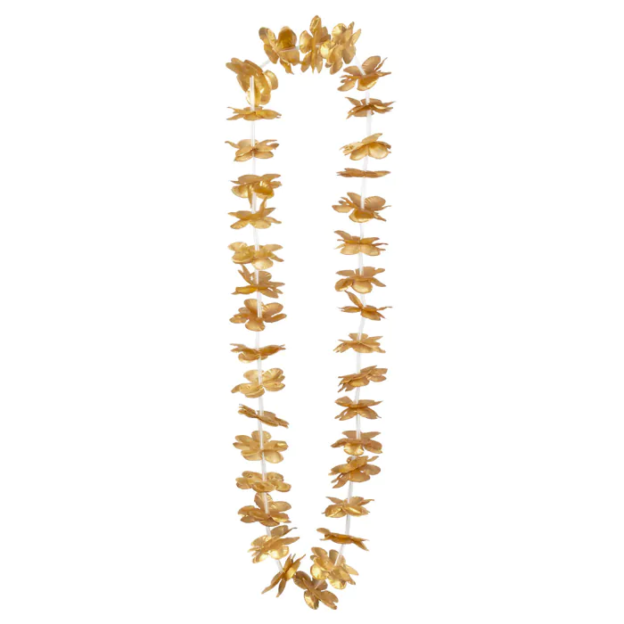 COLLIER DE FLEURS DORÉES (Pack 20 colliers)