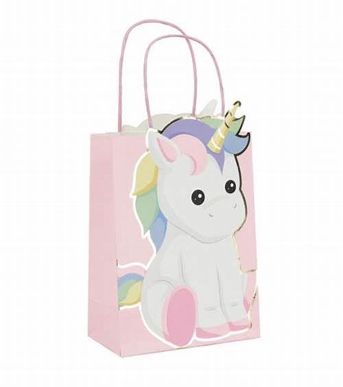 SACS EN PAPIER LICORNE (Pack 4 sacs 15 x 20 cm) Pack promo