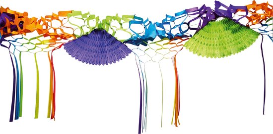 GUIRLANDE MULTICOLORE (Guirlande papier - 4 mètres)