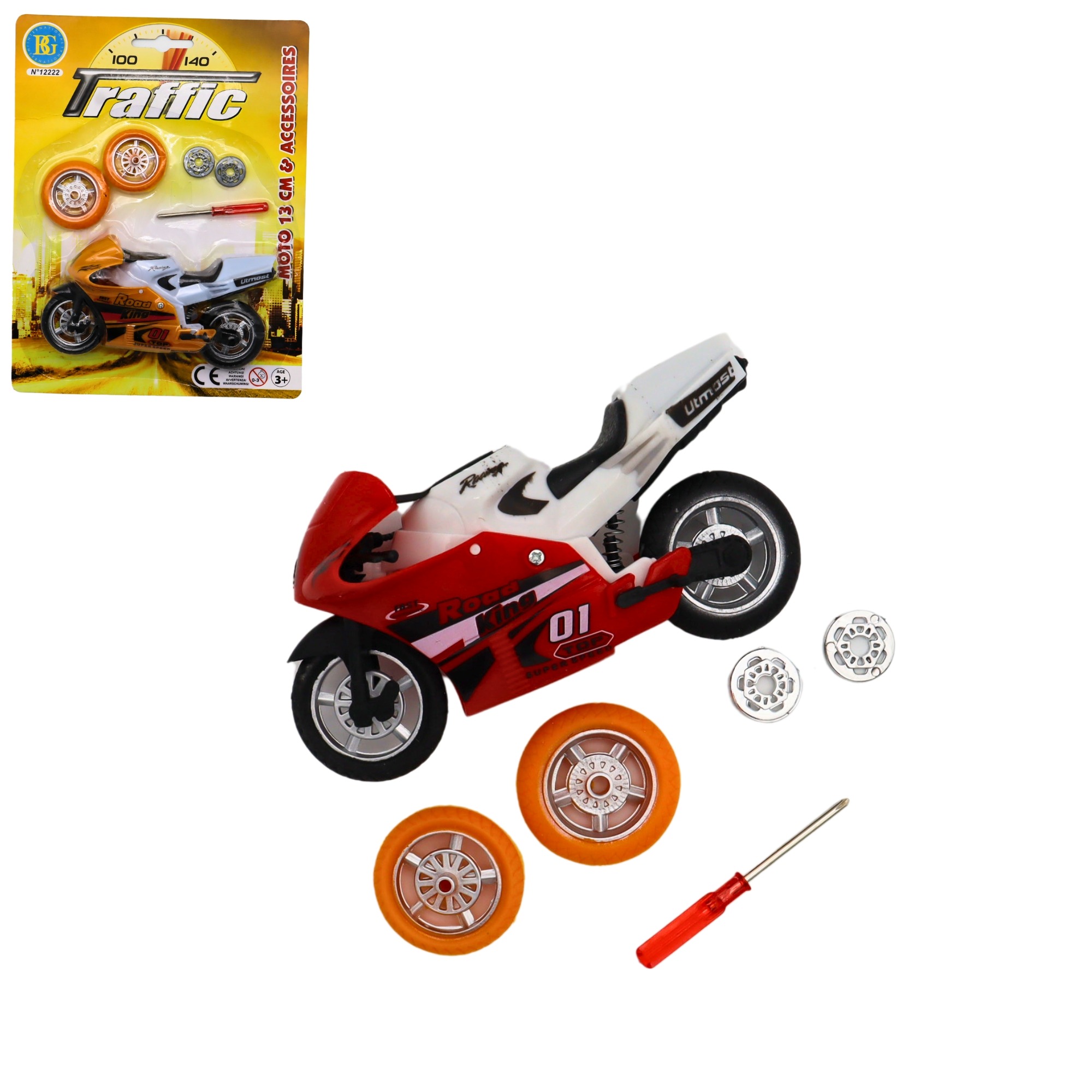 MOTO + ACCESSOIRES (Dimension 13 cm) – Image 1