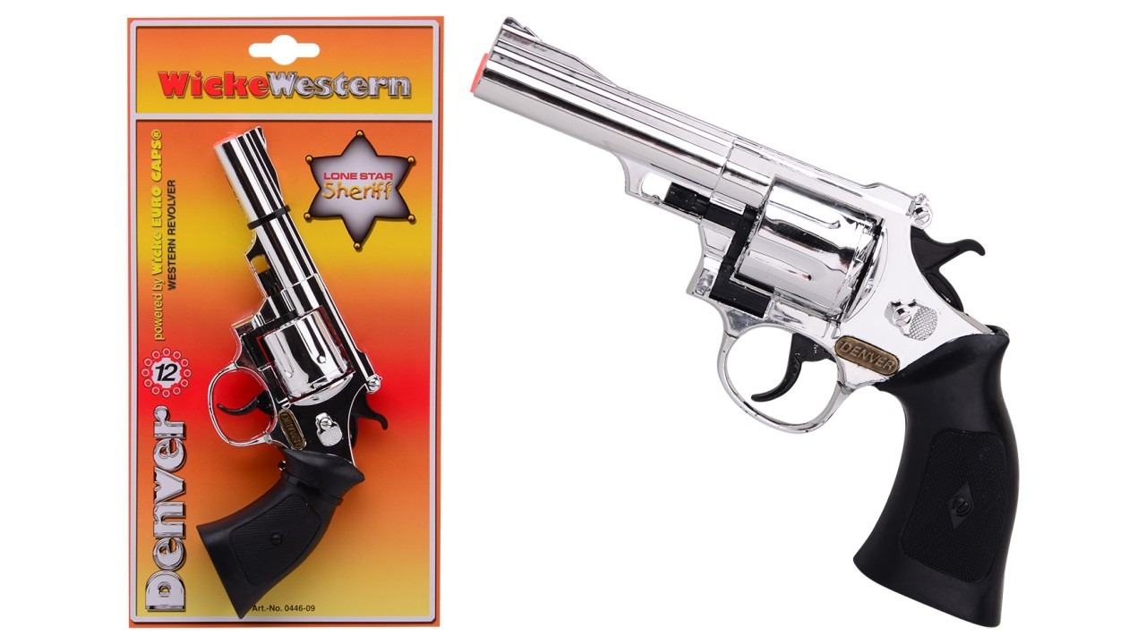 PISTOLET MÉTAL 12 COUPS (Taille 21.9 cm) – Image 1